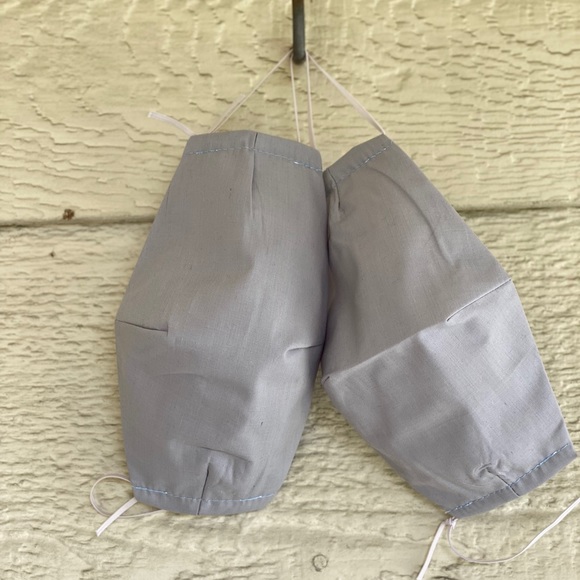 Light and Dark Grey Silver Face Mask with Filter - Picture 4 of 7